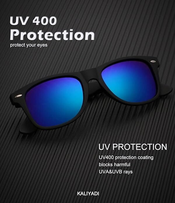 Gafas azules Gafas de sol polarizadas Kaliyadi azul unisex