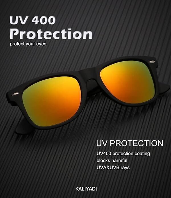 Gafas naranjas Gafas de sol polarizadas Kaliyadi naranja unisex